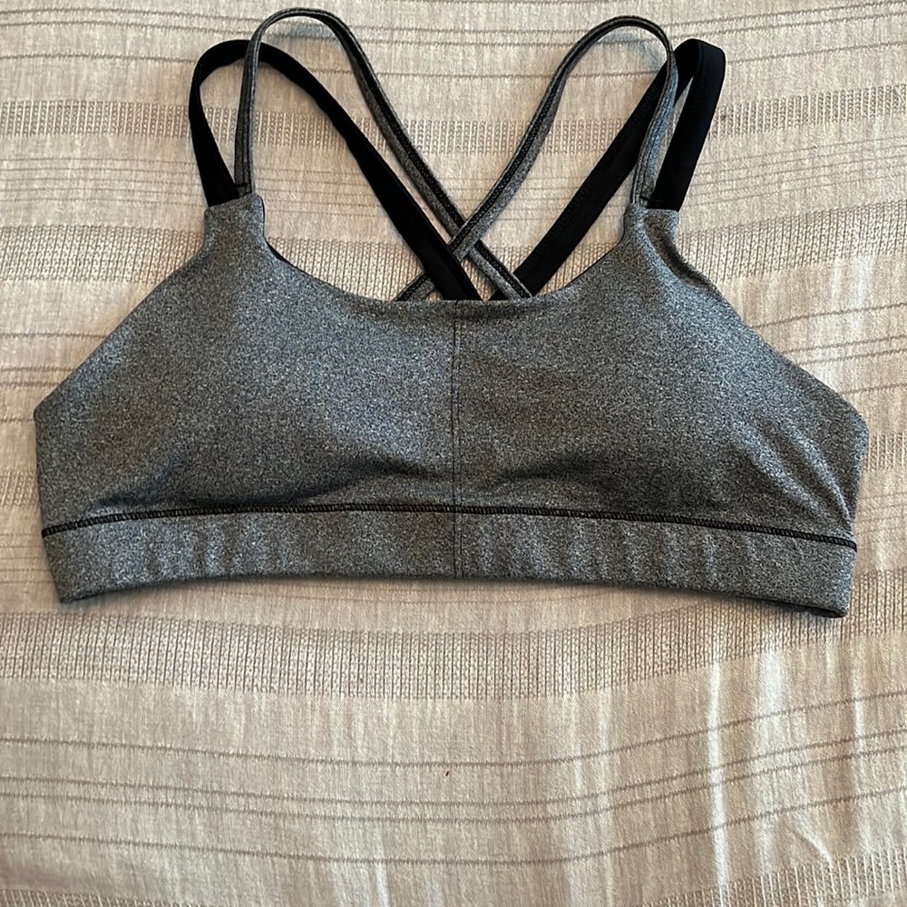 Black & grey Champion sports bra